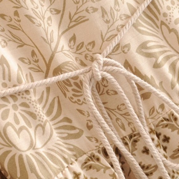 New Boho Print Tunic Cotton Summer Dress Tan - Picture 9 of 15